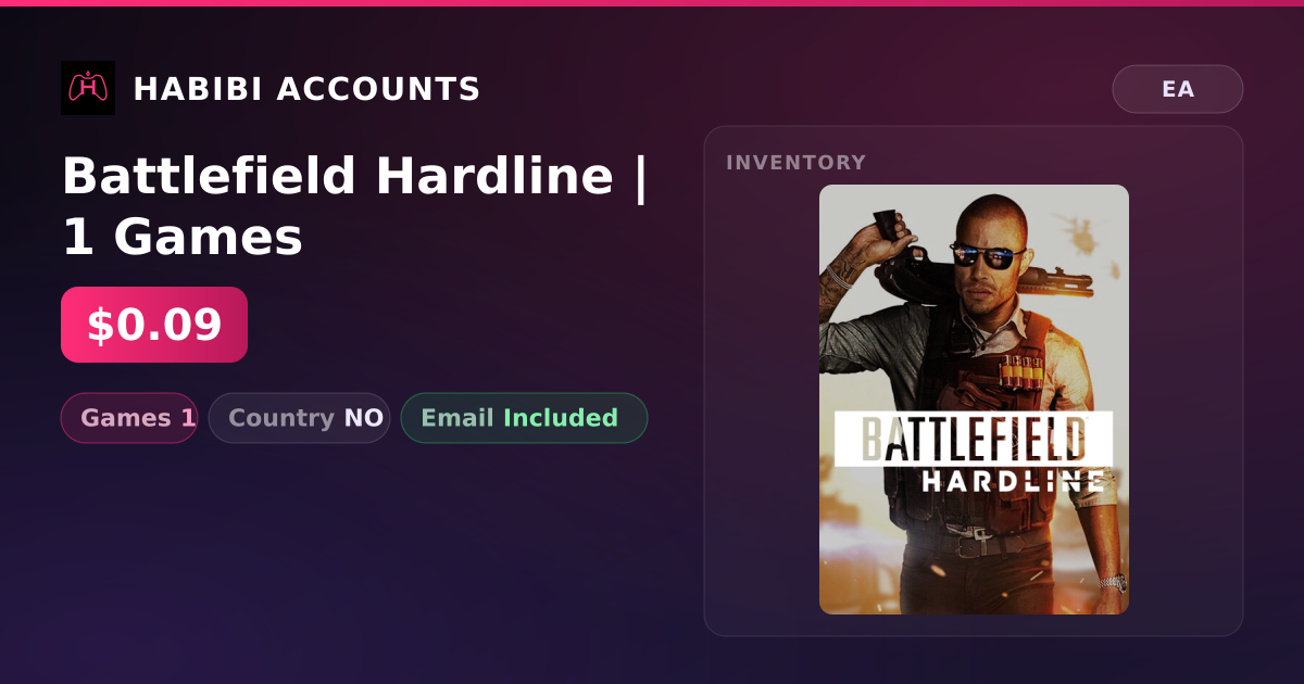 Battlefield Hardline | 1 Games — HabibiAccounts