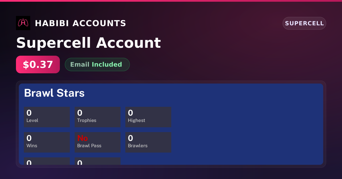 Supercell Account — HabibiAccounts