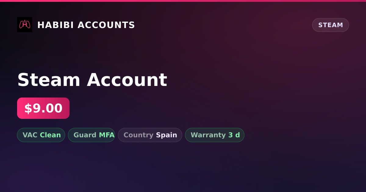 Steam Account — HabibiAccounts