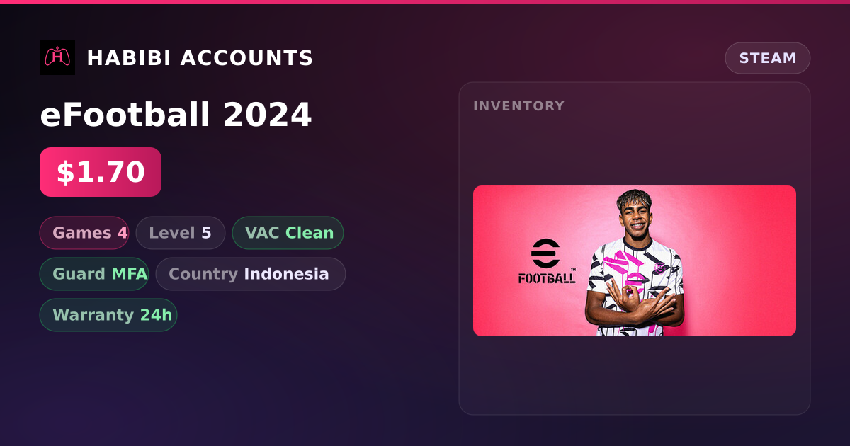 eFootball 2024 — HabibiAccounts
