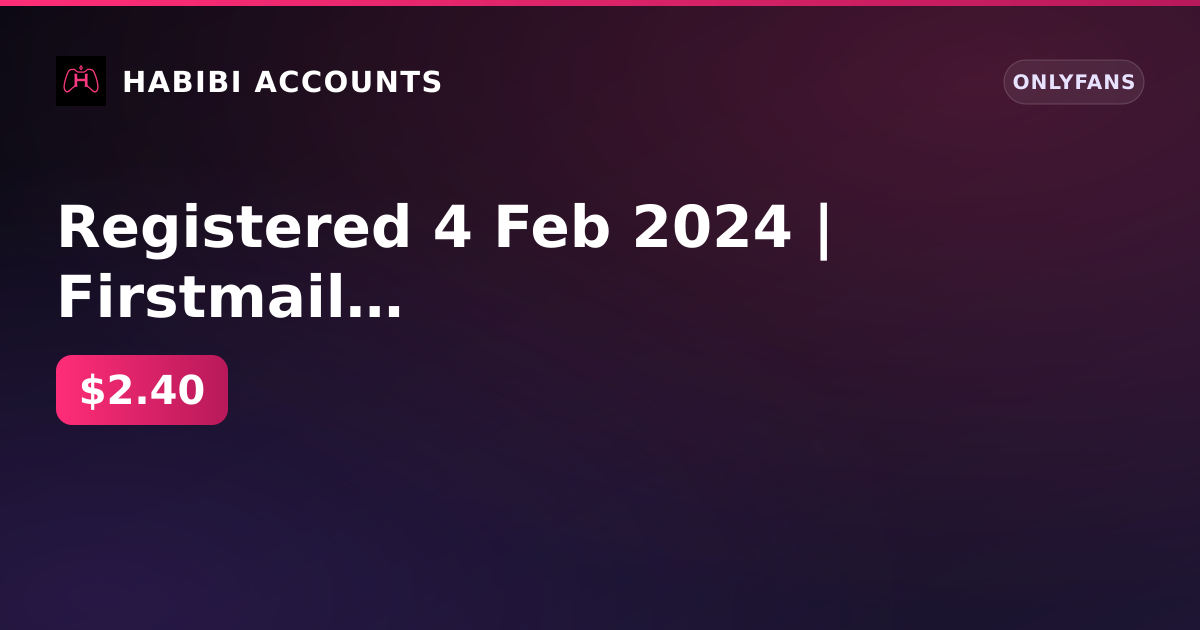 Registered 4 Feb 2024 | Firstmail | Balance 0 ₽ | 1 active paid subscription until 7 Sep 2026 | No cards — HabibiAccounts