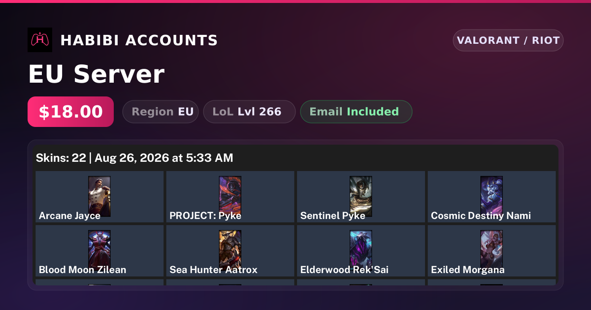 EU Server — HabibiAccounts