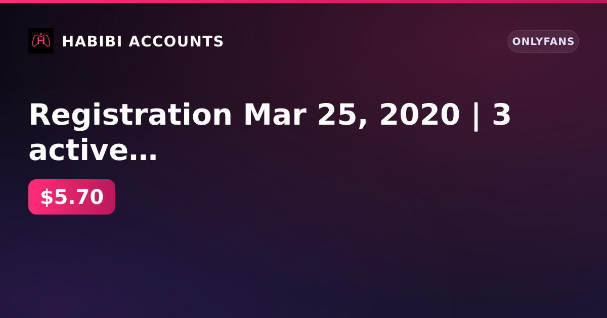 Registration Mar 25, 2020 | 3 active subscriptions | balance 167 ₽ | card available | KYC not passed | age not confirmed