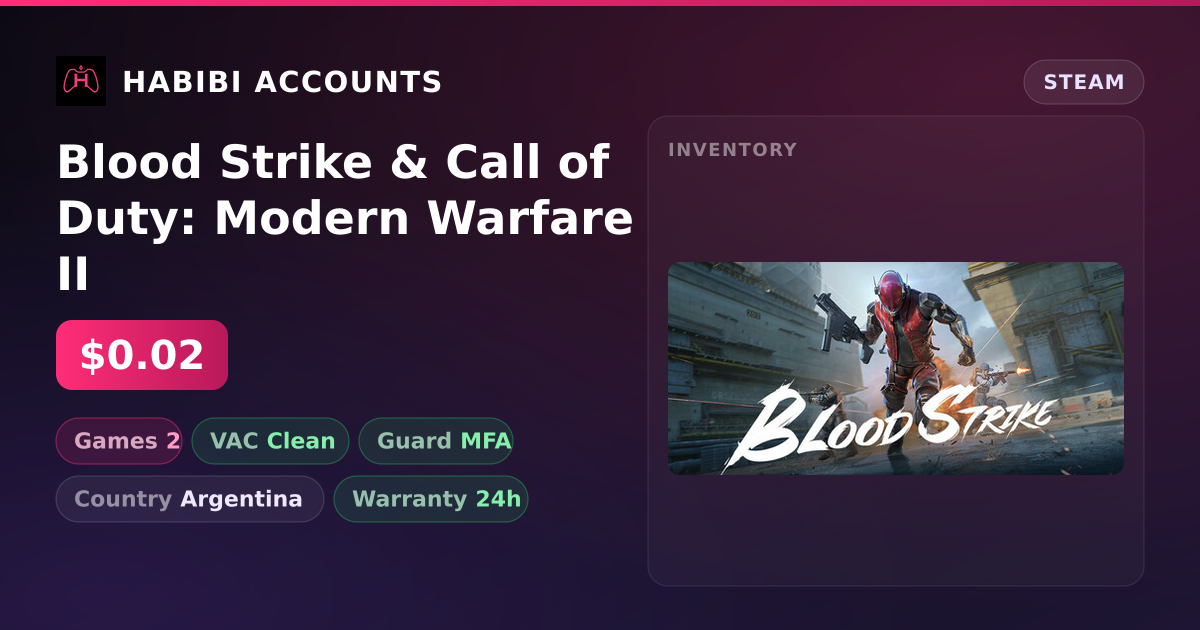 Blood Strike & Call of Duty: Modern Warfare II — HabibiAccounts