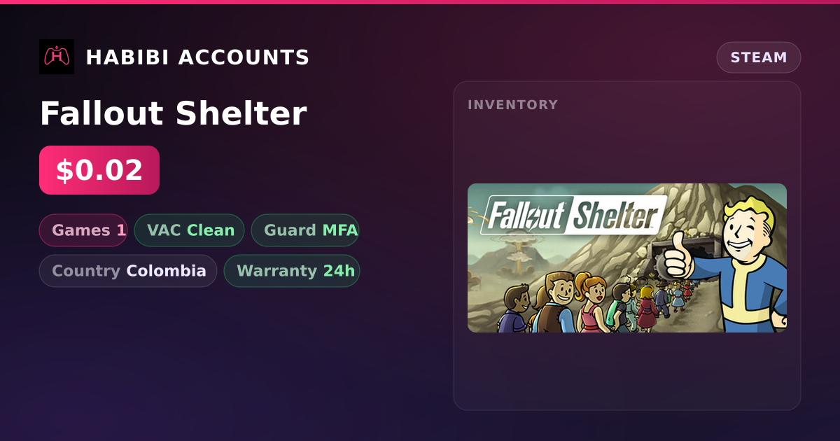 Fallout Shelter — HabibiAccounts