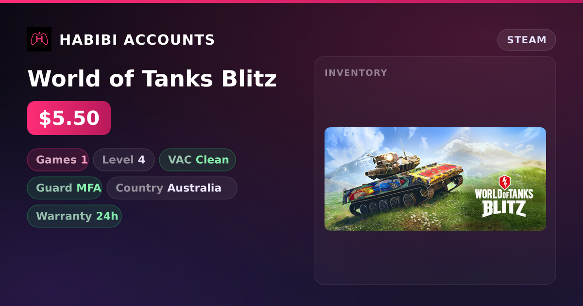 World of Tanks Blitz — HabibiAccounts
