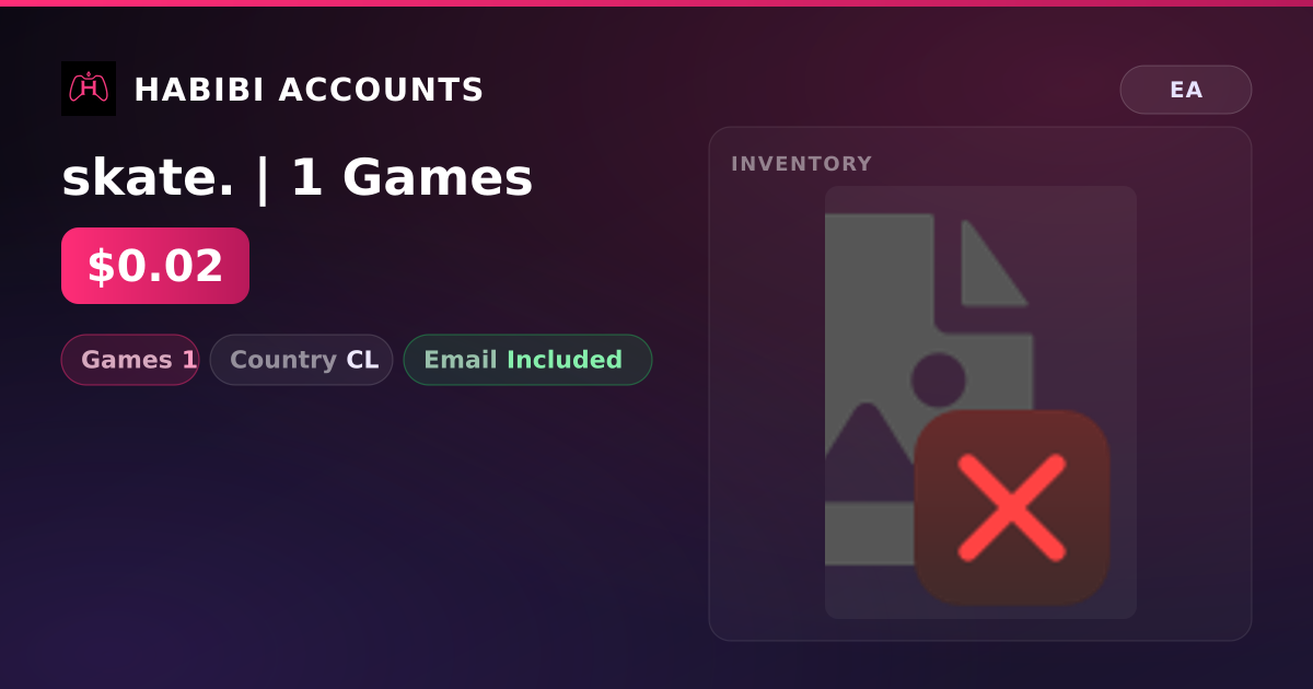 skate. | 1 Games — HabibiAccounts