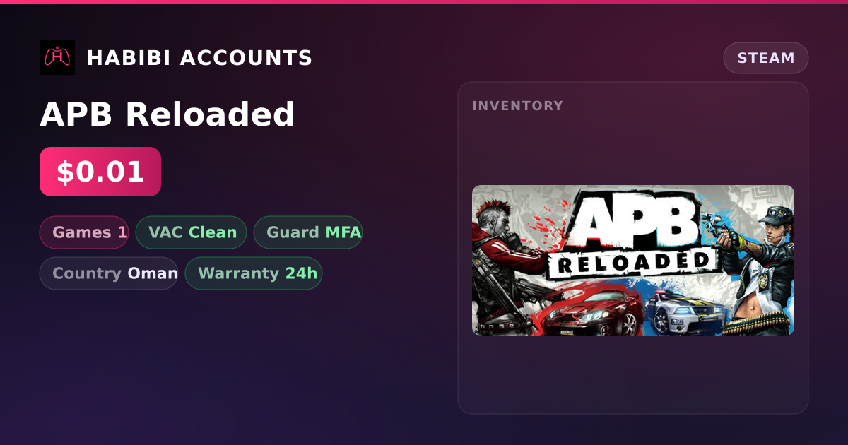 APB Reloaded — HabibiAccounts