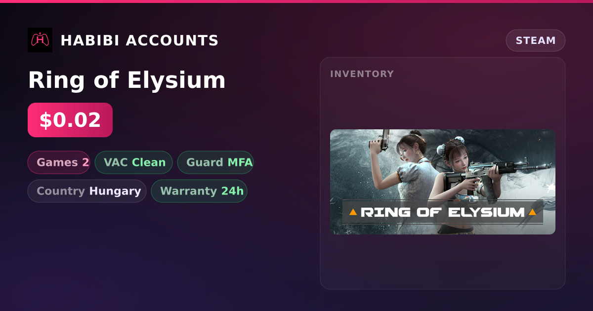 Ring of Elysium — HabibiAccounts