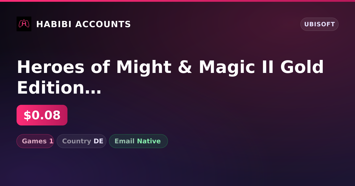 Heroes of Might & Magic II Gold Edition | 1 Games — HabibiAccounts