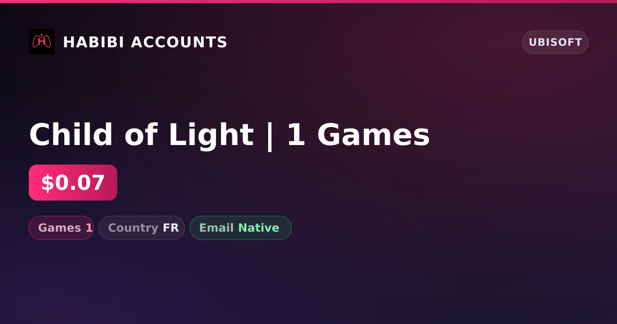 Child of Light | 1 Games — HabibiAccounts