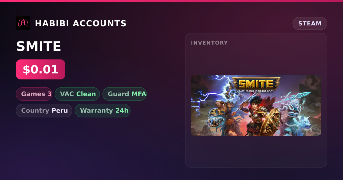 SMITE — HabibiAccounts