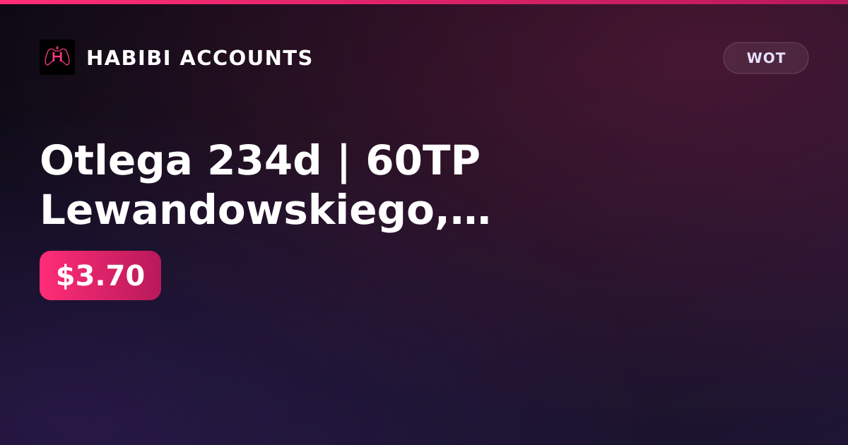 Otlega 234d | 60TP Lewandowskiego, E 100, E 50 Ausf. M, FV215b (183), Leopard 1, M-VI-Y... — HabibiAccounts