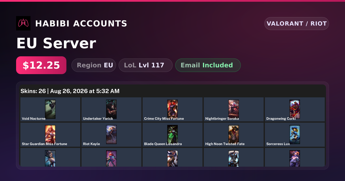 EU Server — HabibiAccounts