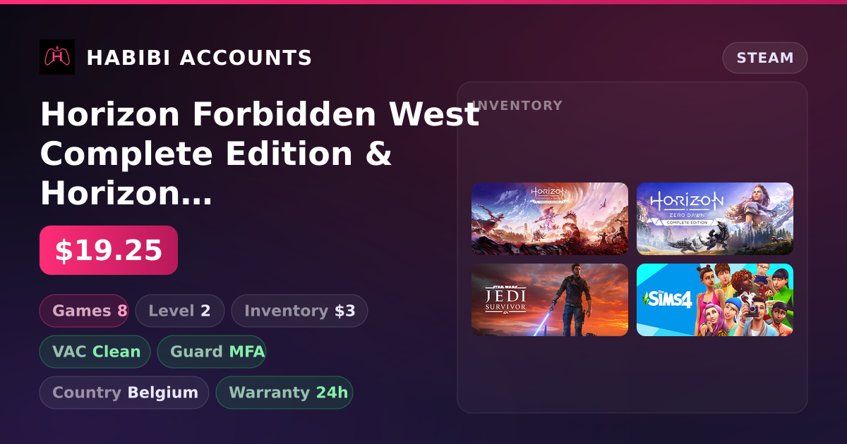 Horizon Forbidden West Complete Edition & Horizon Zero Dawn Complete Edition | Clean