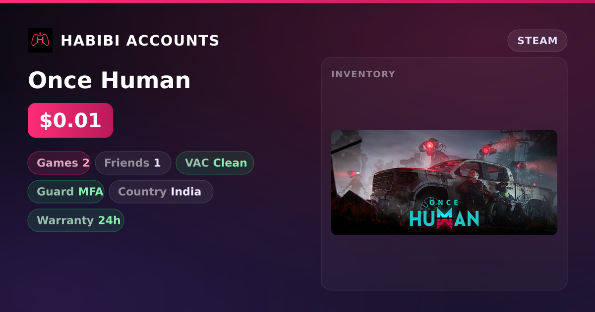 Once Human — HabibiAccounts