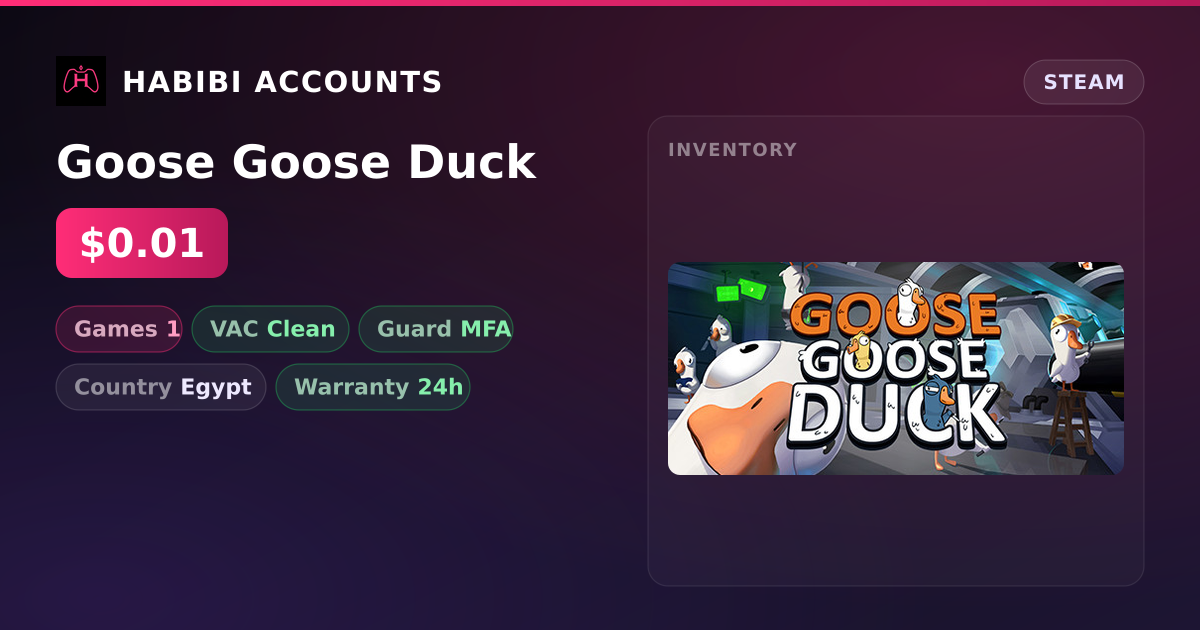 Goose Goose Duck — HabibiAccounts