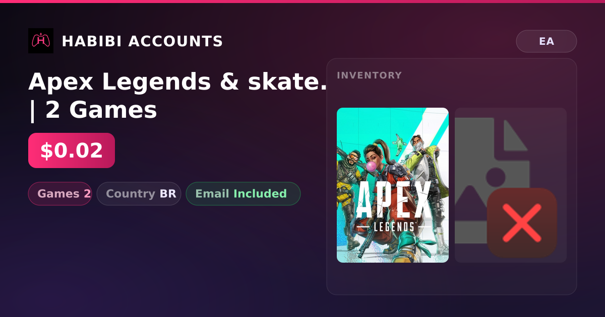 Apex Legends & skate. | 2 Games — HabibiAccounts