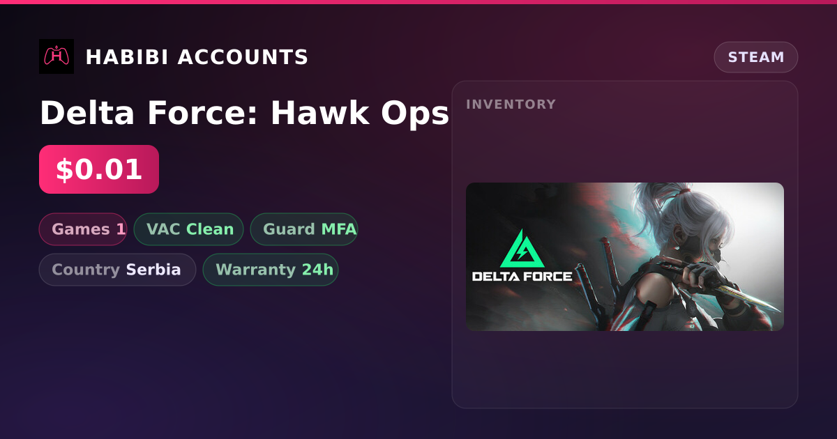 Delta Force: Hawk Ops — HabibiAccounts