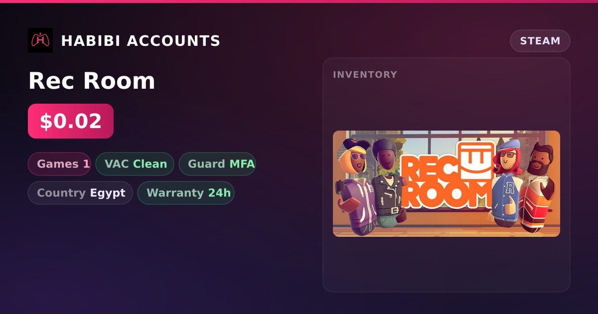 Rec Room — HabibiAccounts