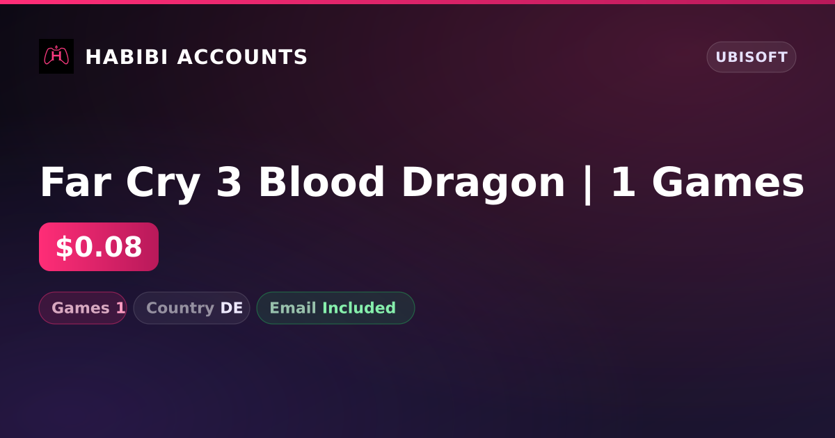 Far Cry 3 Blood Dragon | 1 Games — HabibiAccounts