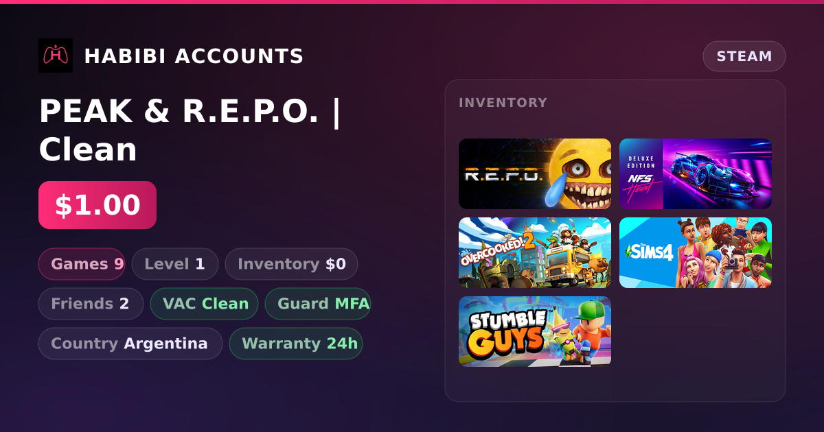 PEAK & R.E.P.O. | Clean — HabibiAccounts