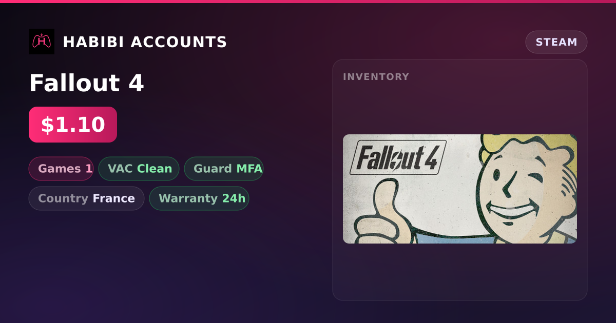 Fallout 4 — HabibiAccounts