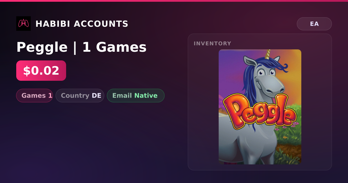 Peggle | 1 Games — HabibiAccounts