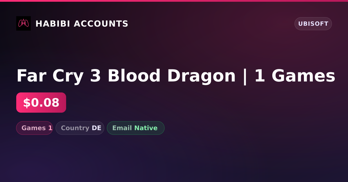 Far Cry 3 Blood Dragon | 1 Games — HabibiAccounts