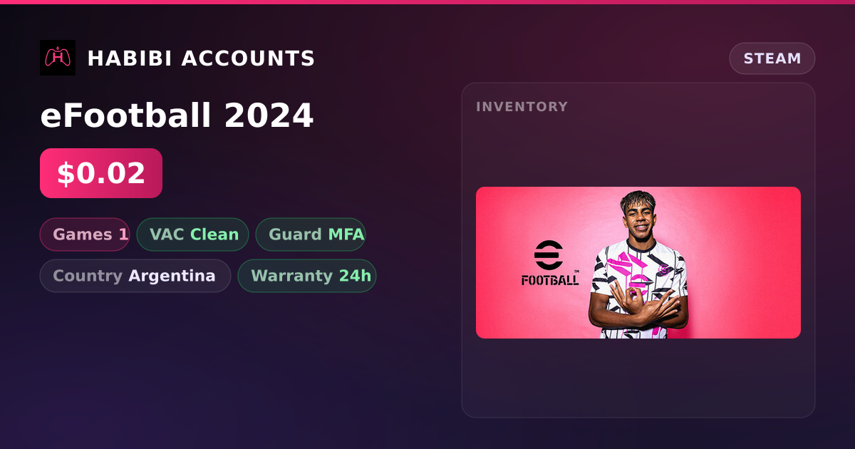 eFootball 2024 — HabibiAccounts