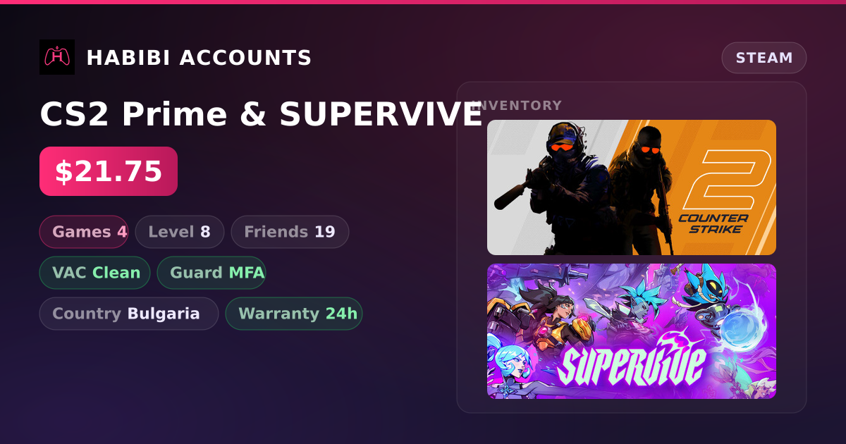 CS2 Prime & SUPERVIVE