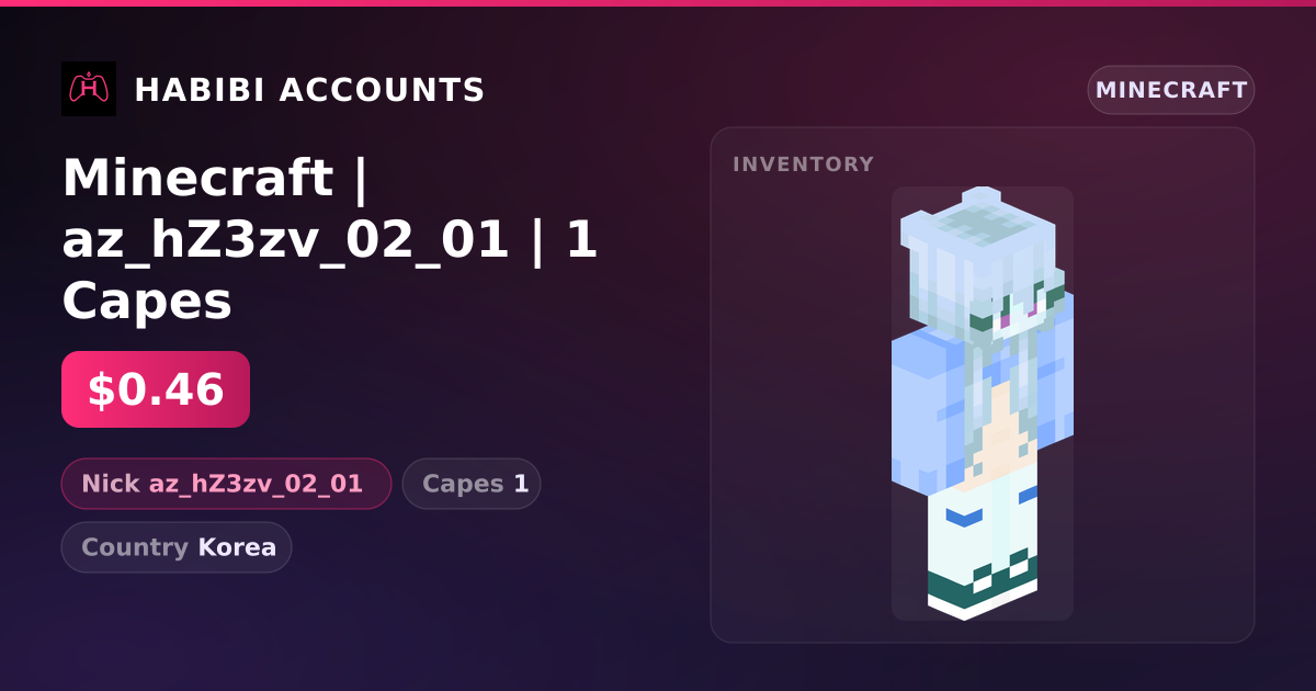 Minecraft | az_hZ3zv_02_01 | 1 Capes — HabibiAccounts