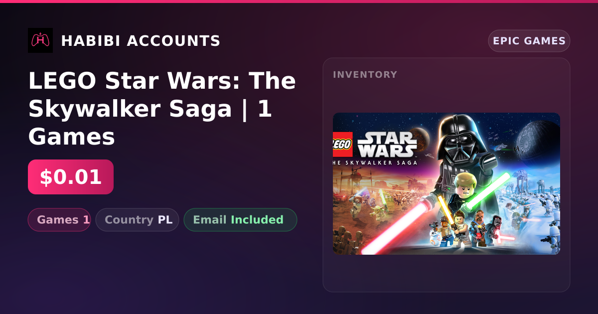 LEGO Star Wars: The Skywalker Saga | 1 Games — HabibiAccounts