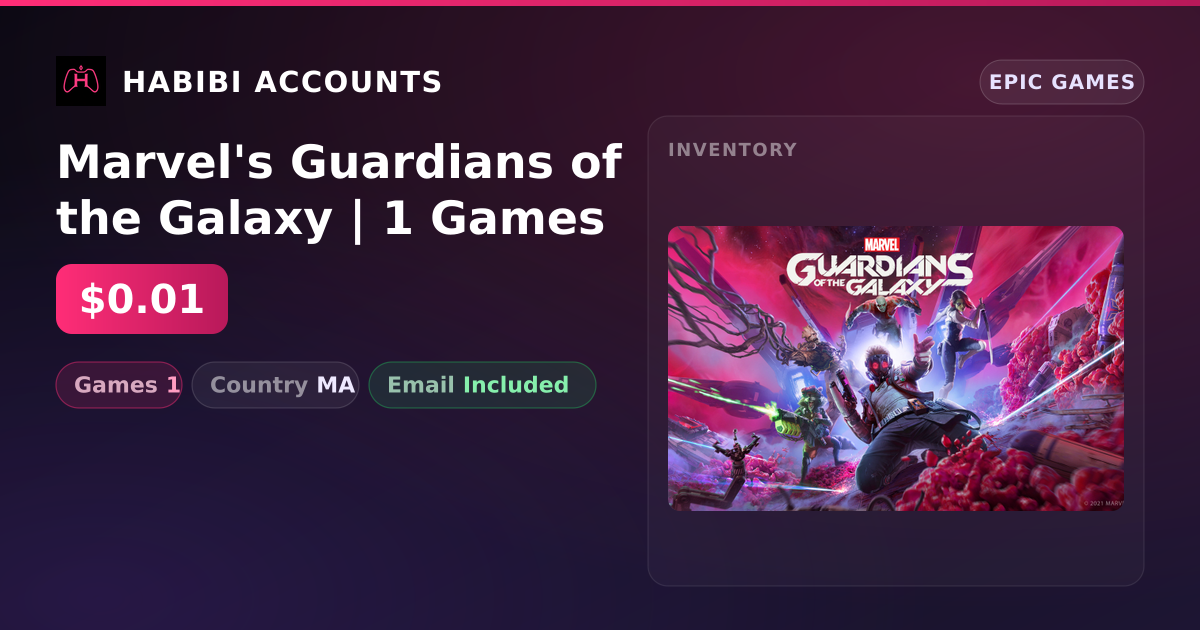 Marvel's Guardians of the Galaxy | 1 Games — HabibiAccounts