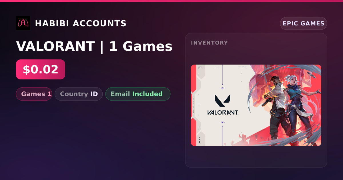 VALORANT | 1 Games — HabibiAccounts