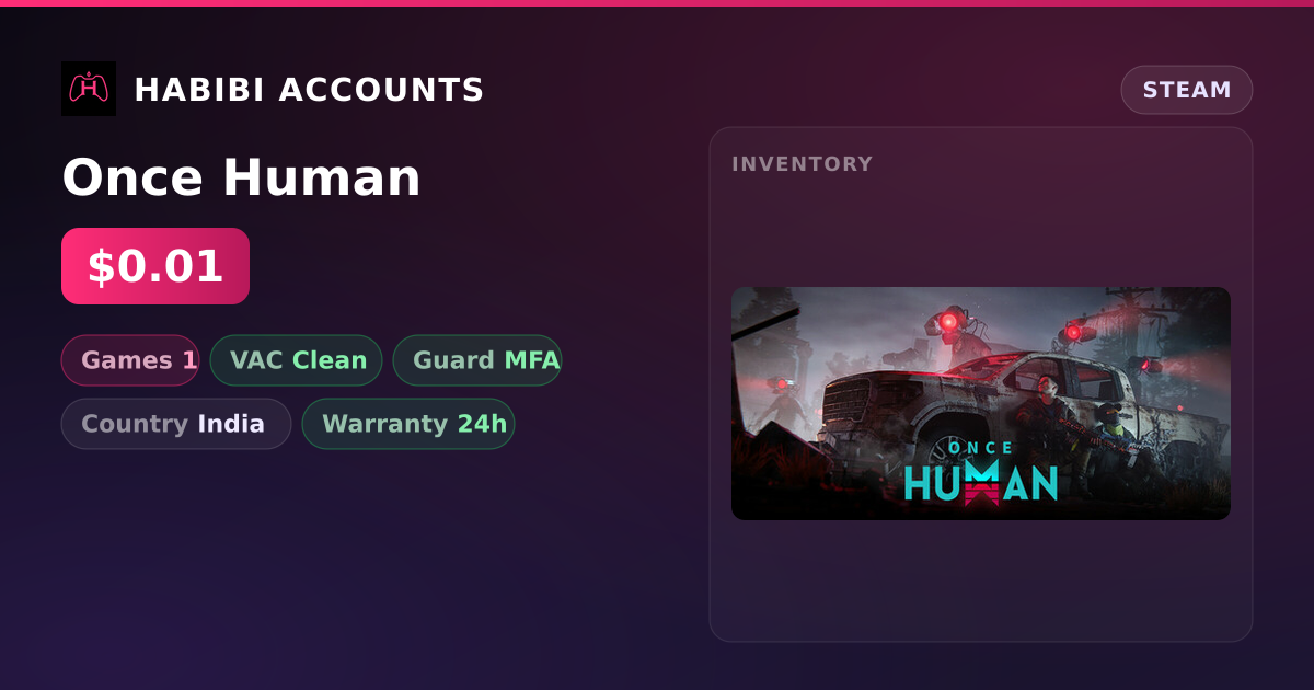 Once Human — HabibiAccounts