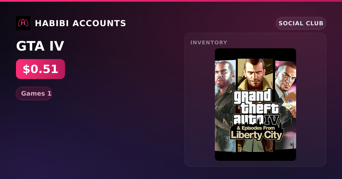 GTA IV — HabibiAccounts
