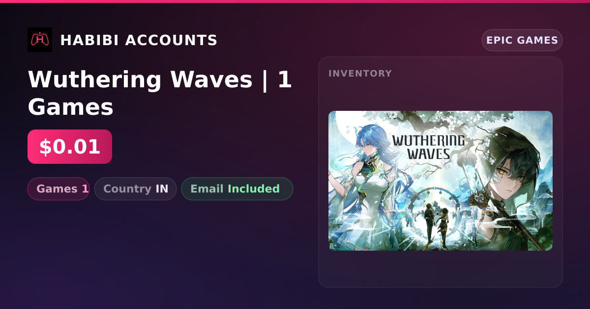 Wuthering Waves | 1 Games — HabibiAccounts