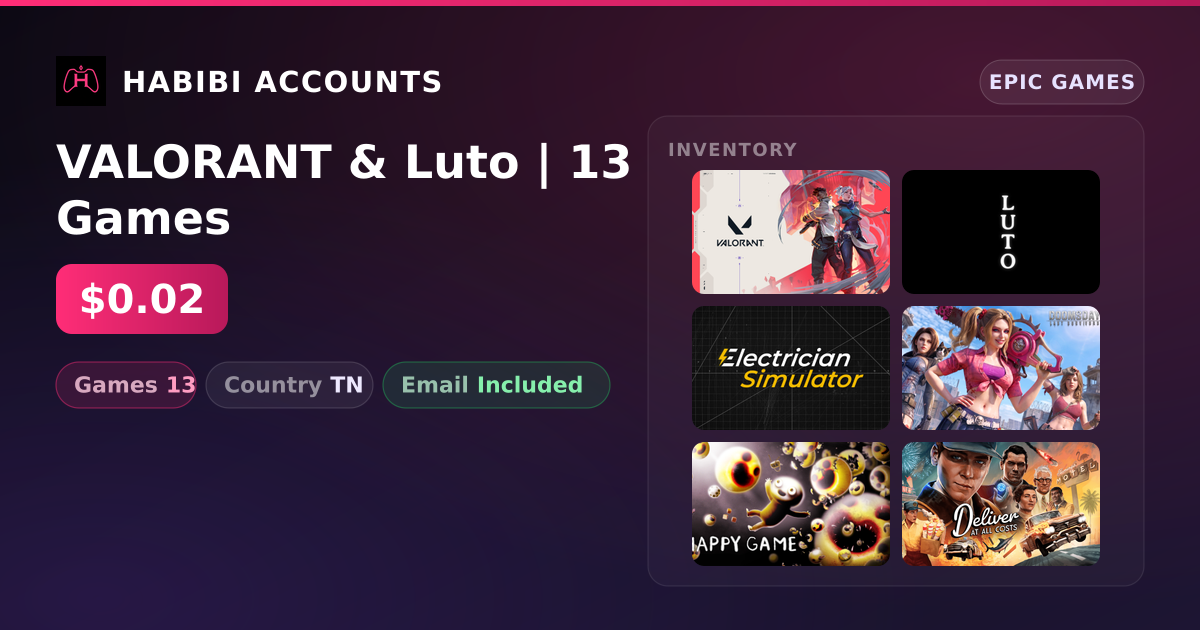 VALORANT & Luto | 13 Games — HabibiAccounts