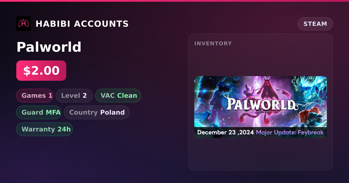 Palworld — HabibiAccounts