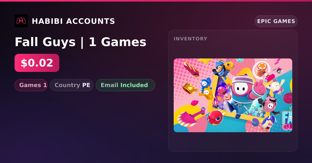 Fall Guys | 1 Games — HabibiAccounts