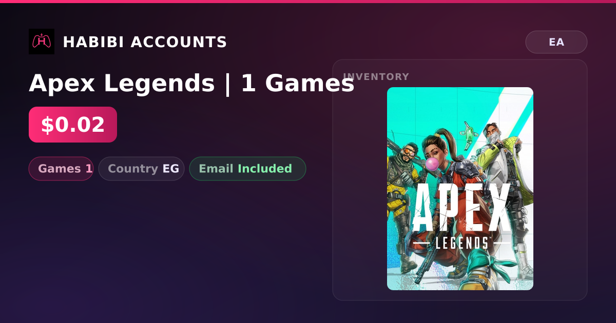 Apex Legends | 1 Games — HabibiAccounts