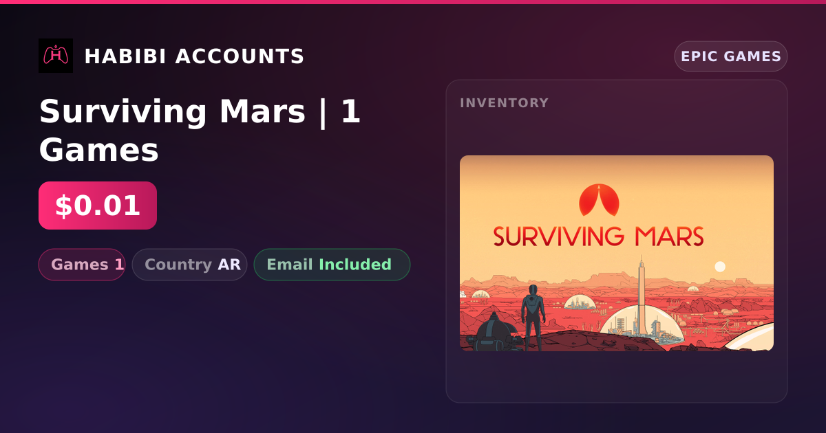 Surviving Mars | 1 Games — HabibiAccounts
