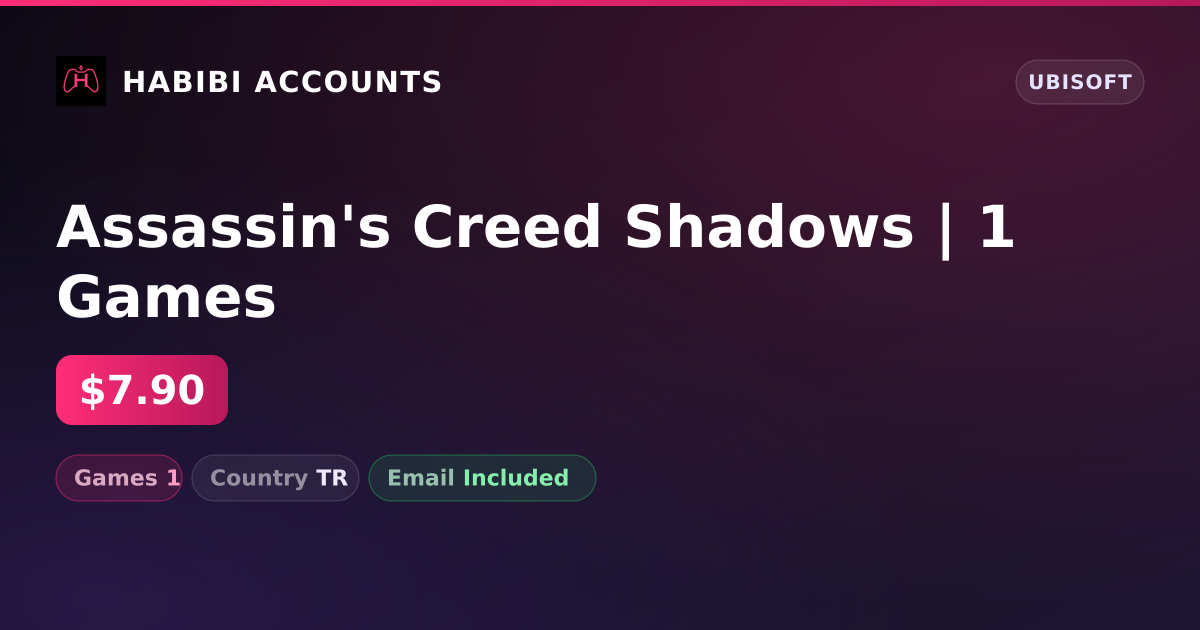 Assassin's Creed Shadows | 1 Games — HabibiAccounts