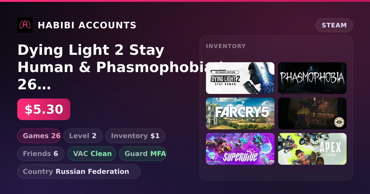 Dying Light 2 Stay Human & Phasmophobia | 26 Games | Clean