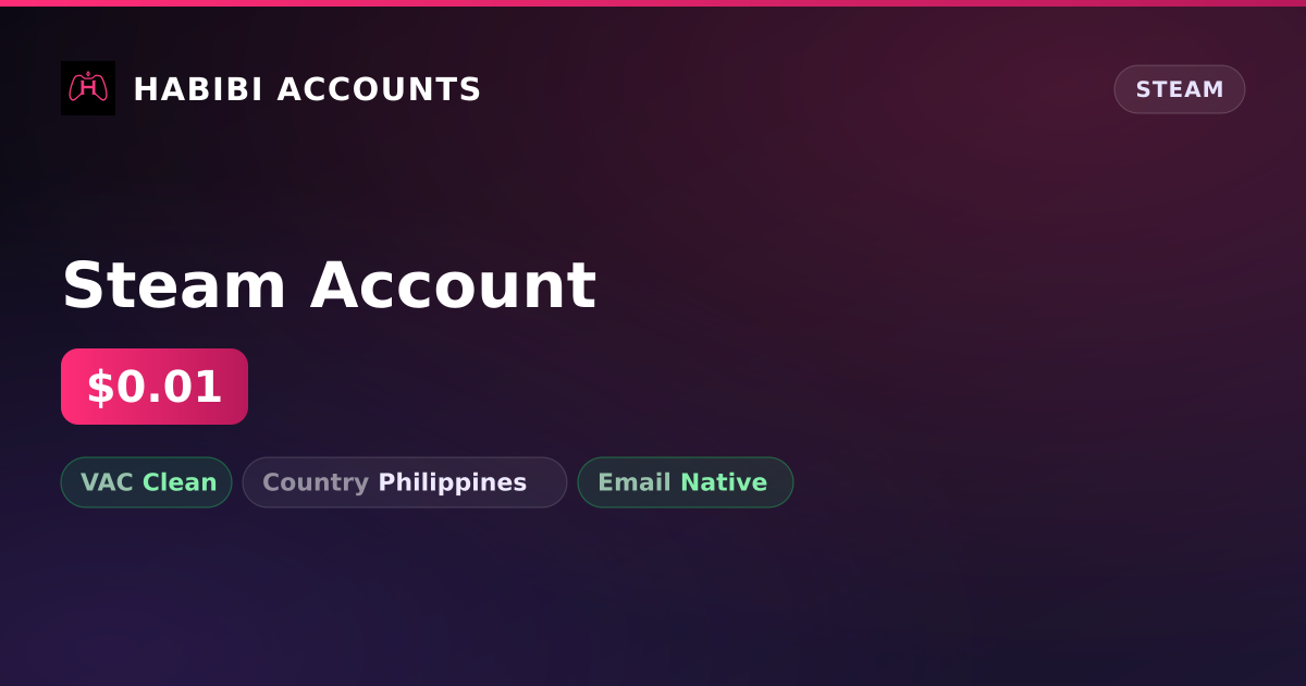 Steam Account — HabibiAccounts