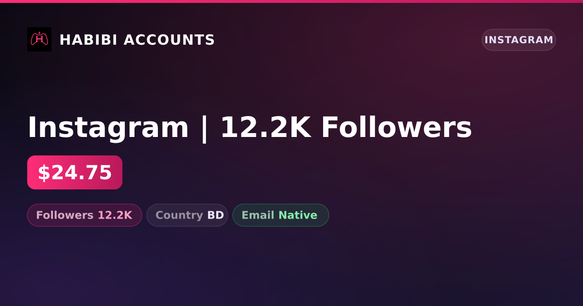 Instagram | 12.2K Followers