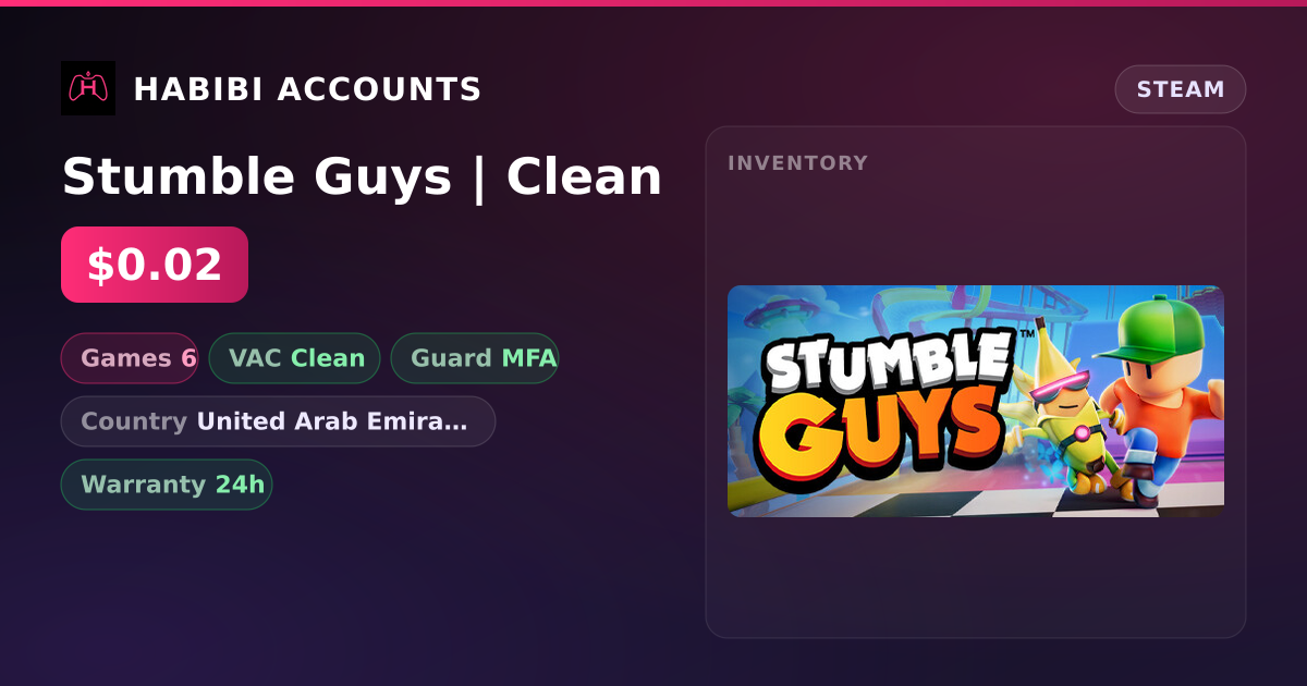 Stumble Guys | Clean — HabibiAccounts