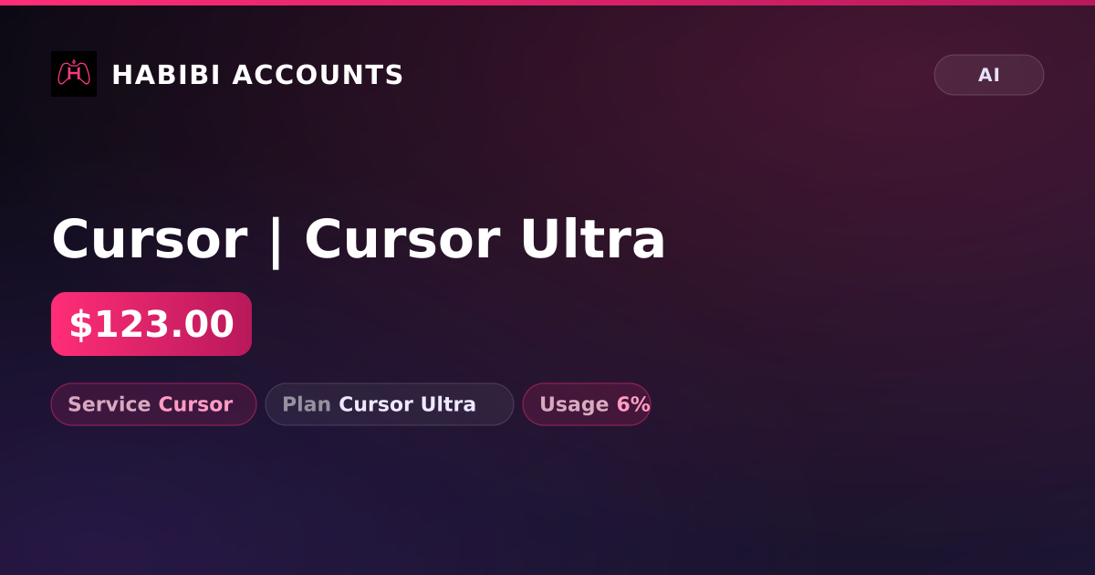 Cursor | Cursor Ultra — HabibiAccounts