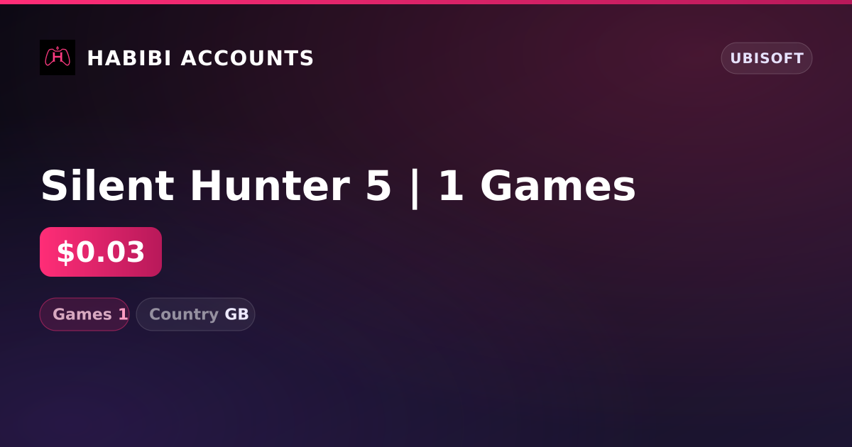 Silent Hunter 5 | 1 Games — HabibiAccounts